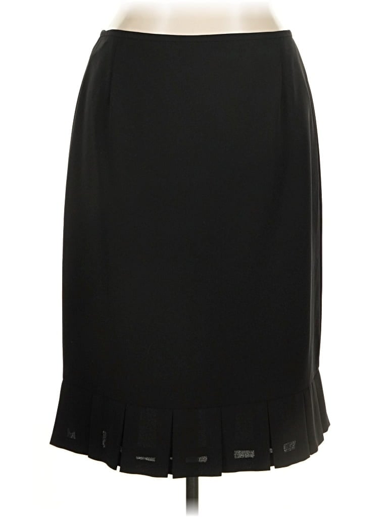 Pre-owned Evan Picone Formal Skirt In Black