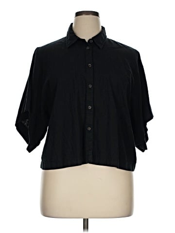 Banana Republic Factory Store 3/4 Sleeve Button-Down Shirt (view 1)