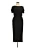 Koh Koh Solid Black Casual Dress Size XL - photo 1