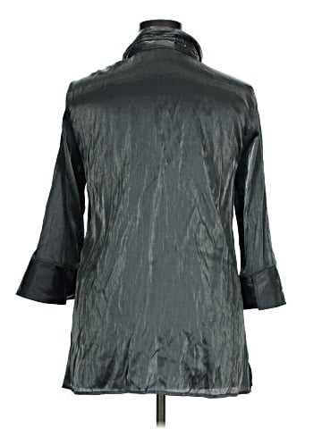 Ali Miles 3/4 Sleeve Button-Down Shirt (view 2)