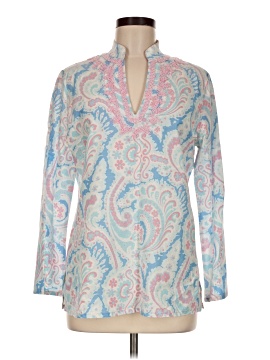 J. Mc Laughlin Long Sleeve Silk Top