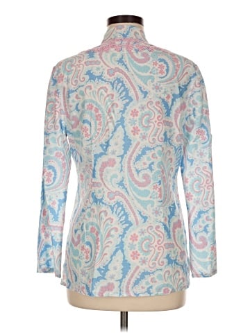 J. McLaughlin Long Sleeve Silk Top (view 2)
