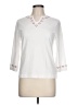 Hampshire Studio White 3/4 Sleeve Top Size L (petite) - photo 1