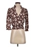 Monteau Burgundy 3/4 Sleeve Blouse Size S - photo 1