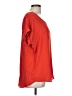Pleione 100% Polyester Red Short Sleeve Top Size L - photo 4