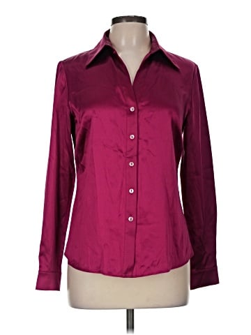 Lafayette 148 New York Long Sleeve Silk Top (view 1)