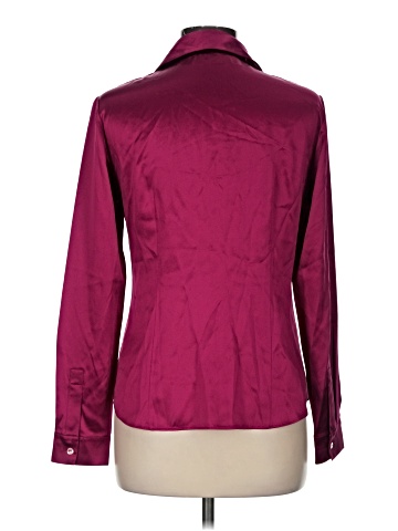 Lafayette 148 New York Long Sleeve Silk Top (view 2)