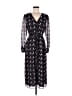 Boden 100% Polyester Black Blue Casual Dress Size 8 - photo 1
