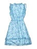 Aqua 100% Polyester Paisley Blue Dress Size 9 - 10 - photo 2
