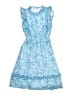 Aqua 100% Polyester Paisley Blue Dress Size 9 - 10 - photo 1