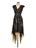 Ulla Johnson 100% Polyester Paisley Black Cocktail Dress Size 4 - photo 1