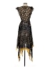 Ulla Johnson 100% Polyester Paisley Black Cocktail Dress Size 4 - photo 2
