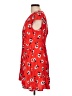 J.Crew Print Red Casual Dress Size 10 - photo 5