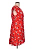 J.Crew Print Red Casual Dress Size 10 - photo 4