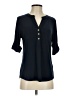 Anne Klein Blue 3/4 Sleeve Blouse Size S - photo 1