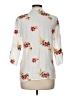 Kindred 100% Polyester Floral White 3/4 Sleeve Blouse Size M - photo 2