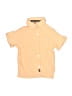 DKNY Solid Yellow Short Sleeve Button-Down Shirt Size 4T - photo 1