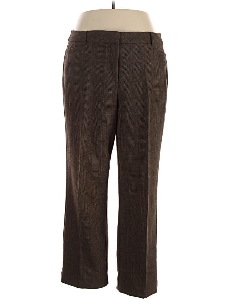 Pre-owned Roz & Ali Dress Pants In Brown