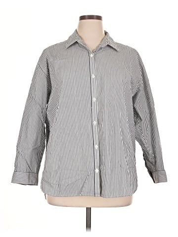Gloria Vanderbilt 3/4 Sleeve Button-Down Shirt (view 1)