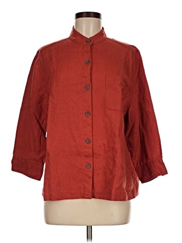 Spiegel 3/4 Sleeve Button-Down Shirt (view 1)