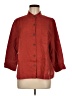 Spiegel 100% Linen Red 3/4 Sleeve Button-Down Shirt Size M - photo 1