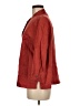 Spiegel 100% Linen Red 3/4 Sleeve Button-Down Shirt Size M - photo 5