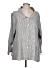 Tulip Gray 3/4 Sleeve Button-Down Shirt Size L - photo 1