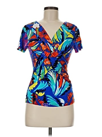 Cable & Gauge Short Sleeve Blouse (view 1)