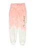 Justice 100% Polyester Tie-dye Pink Sweatpants Size 7 - 8 - photo 1