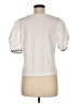 Zara 100% Cotton Ivory Short Sleeve Top Size M - photo 2