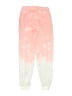 Justice 100% Polyester Tie-dye Pink Sweatpants Size 7 - 8 - photo 2