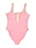 Old Navy Solid Pink One Piece Swimsuit Size M - photo 2