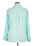 Express 100% Polyester Color Block Teal 3/4 Sleeve Blouse Size XL - photo 2