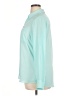 Express 100% Polyester Color Block Teal 3/4 Sleeve Blouse Size XL - photo 5