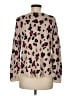 Chico's 100% Rayon Animal Print Pink Pullover Sweater Size Med Petite (1) - photo 2