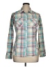 Guess Plaid Teal Long Sleeve Button-Down Shirt Size XL - photo 1
