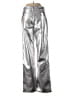 Express 100% Polyester Metallic Silver Casual Pants Size 2 - photo 2