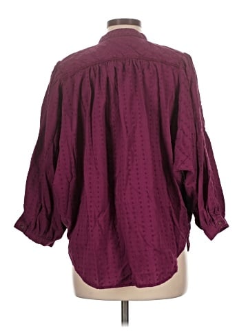 Pilcro by Anthropologie 3/4 Sleeve Button-Down Shirt (view 2)