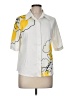 Assorted Brands Graphic Ivory Short Sleeve Blouse Size M - photo 1