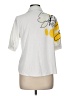 Assorted Brands Graphic Ivory Short Sleeve Blouse Size M - photo 2