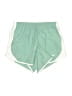 Nike 100% Polyester Color Block Green Athletic Shorts Size XL - photo 1
