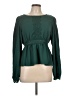 Shein 100% Polyester Green Long Sleeve Blouse Size L - photo 1