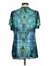 One World Teal Short Sleeve Blouse Size M - photo 2