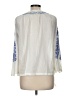 CJ Laing 100% Cotton White Long Sleeve Blouse Size M - photo 2