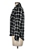 dalia 100% Rayon Plaid Black 3/4 Sleeve Button-Down Shirt Size M - photo 5