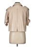 Bebe 100% Leather Tan Trenchcoat Size L - photo 2