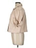 Bebe 100% Leather Tan Trenchcoat Size L - photo 5