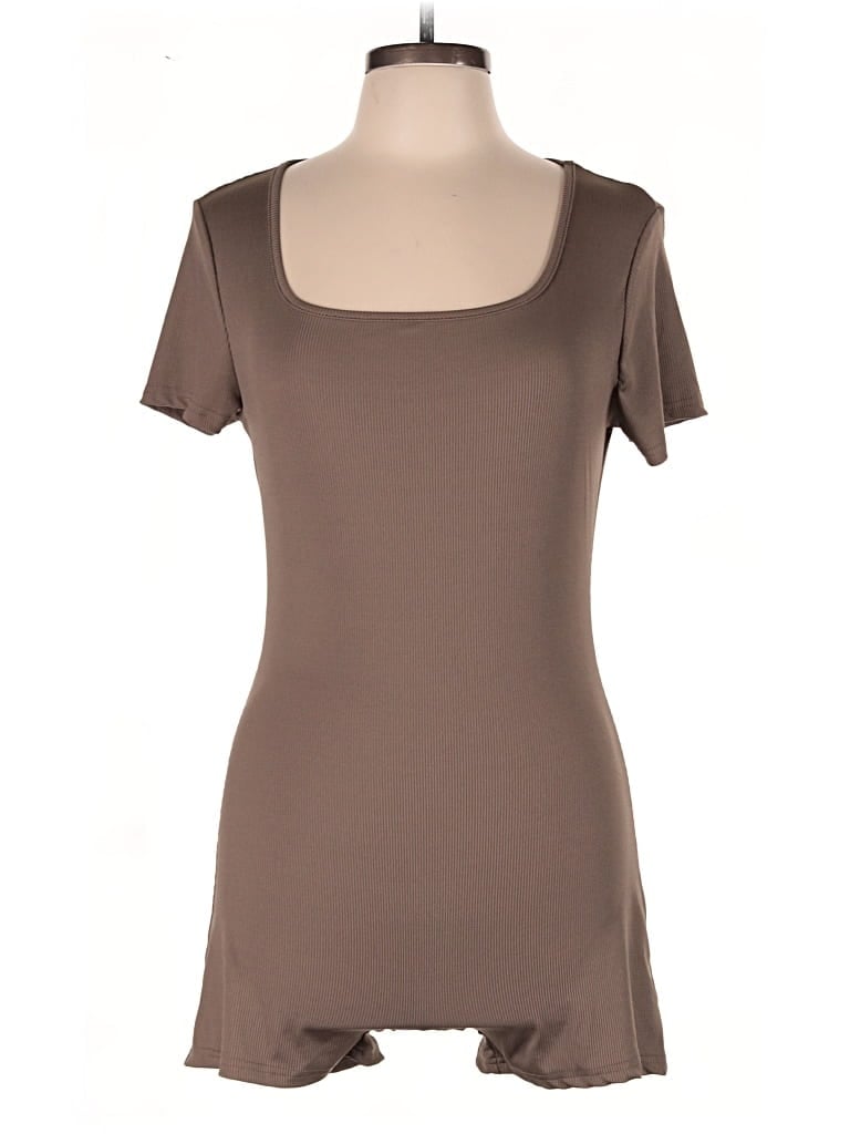 Pre-owned Shein Romper In Brown