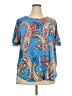 Perfectly Priscilla Paisley Blue Short Sleeve Blouse Size 4X (estimated) - photo 1