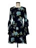 Maurices 100% Polyester Floral Blue Cocktail Dress Size M - photo 1